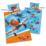 Set Airplane 3 piese - pat avion, biblioteca, etajera, lenjerie cu avioane